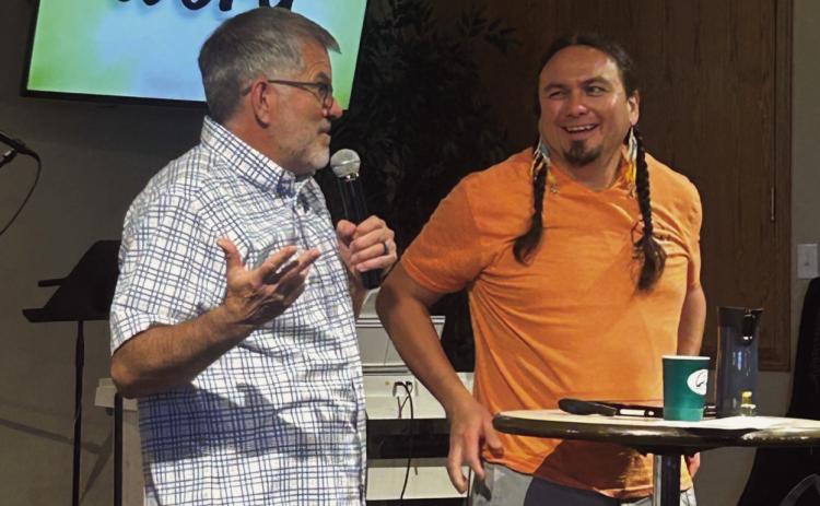 Shane Bennett (L) , Table Mountain Church Lead Pastor, and worship director Sergio Mireles. Courtesy Photo