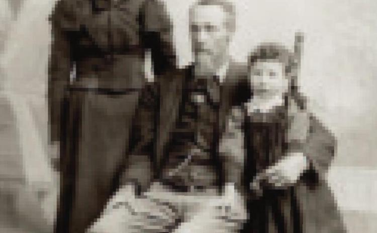 Clara, David, and Grace Bradshaw. Clara Cowden Keeler Horning married David Bradshaw who was cosiderably older than herself. Courtesy Photo
