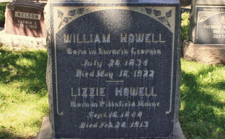 Howell William Lizzie tombstone Courtesy Image