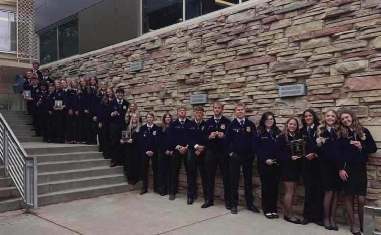 The Rye Chapter of the FFA recently attended the State Career Development Events at Fort Collins CSU. Courtesy Photo