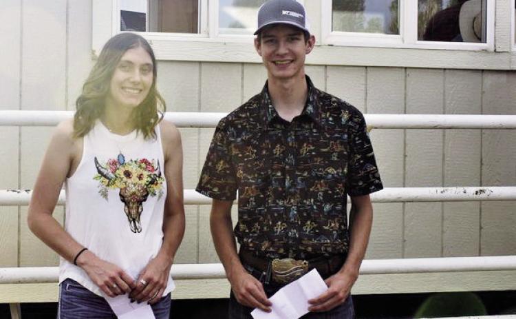 PCSA presented Katelynn Frick and Zeb Laca, both Rye High graduates with the Dickerson Memorial scholarships for 2023. Courtesy Photo