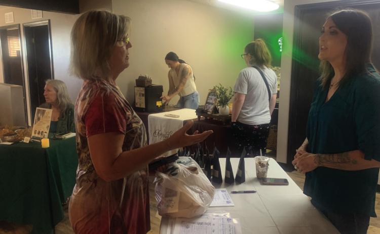 Small business people from multiple area towns appreciated a new market for their products. Photo by Terry Kraus