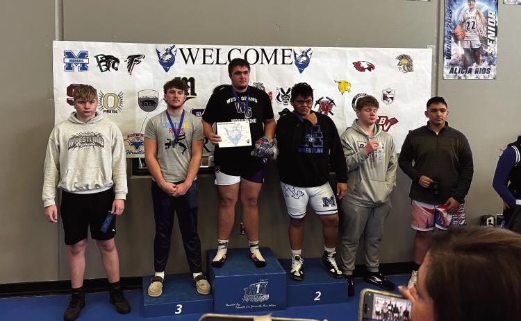 Dayton Blok (far left) receives a 5th place finish at the Valley Classic Courtesy Photo