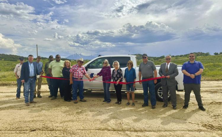 San Isabel Electric conducts a ribbon cutting for land near Walsenburg gifted to Springs Truck Driving School Courtesy Photo