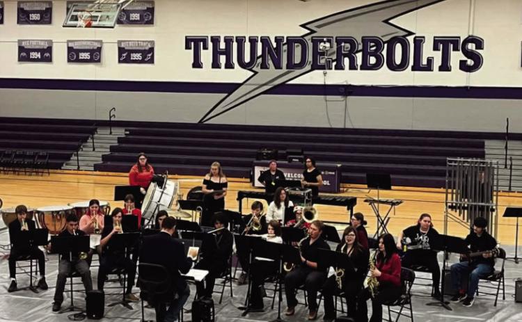 The Rye High Concert Band at their December Holiday Concert, directed by Ian Watson Courtesy Photo