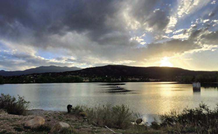 Colorado City’s Lake Beckwith at sunset. Photo by Shirley Pigg
