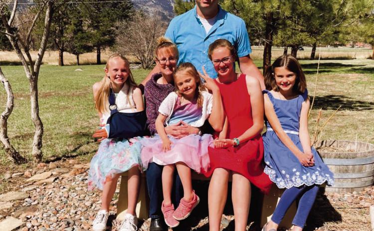 Rye High School’s Wendy Chandler and family. Courtesy Photo