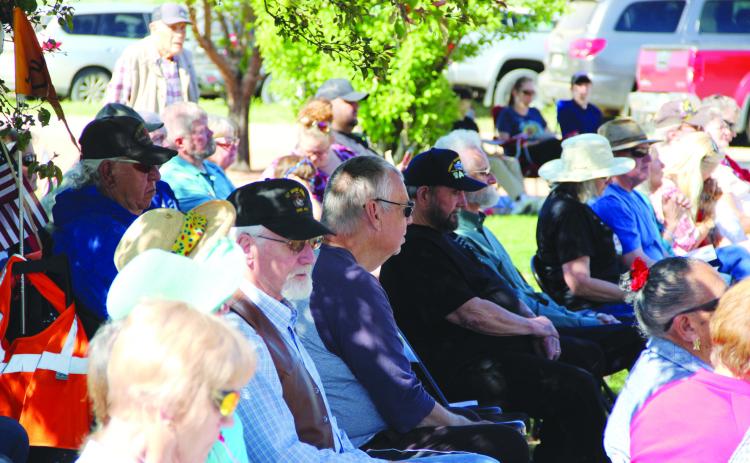 Attendees at the Colorado City Cemetery Memorial Day observance displayed respect and gratitude for veterans of our armed forces and those lost on the battlefield. Additional photos p. 12 Photo by Terry Kraus